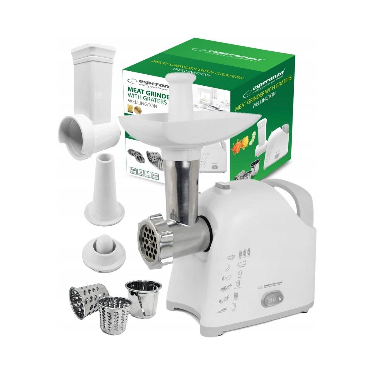 Meat grinder Esperanza Wellington white 2200 W