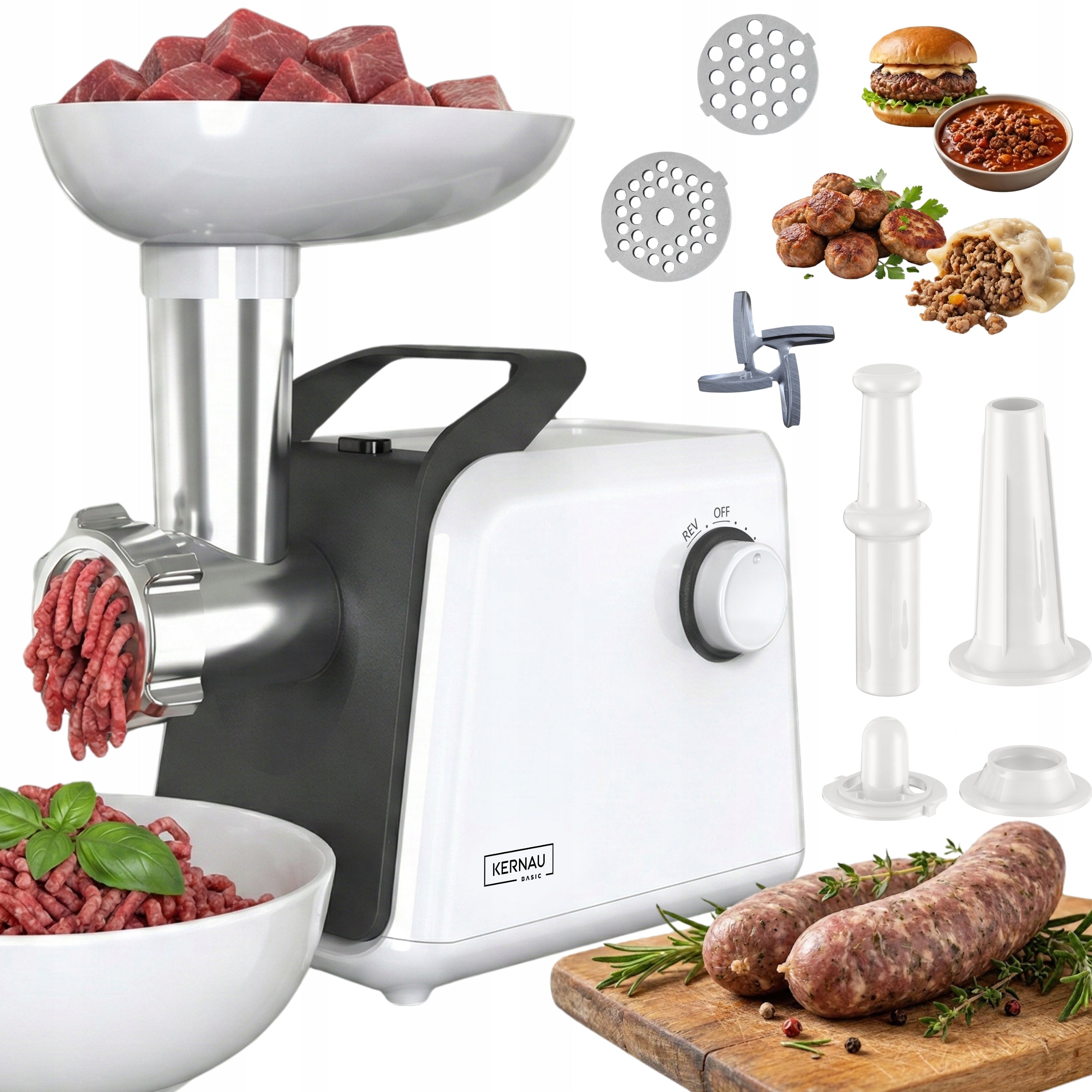 Meat grinder Kernau BKMG 131 MW STRONG 1341W Capacity 1.5kg/min