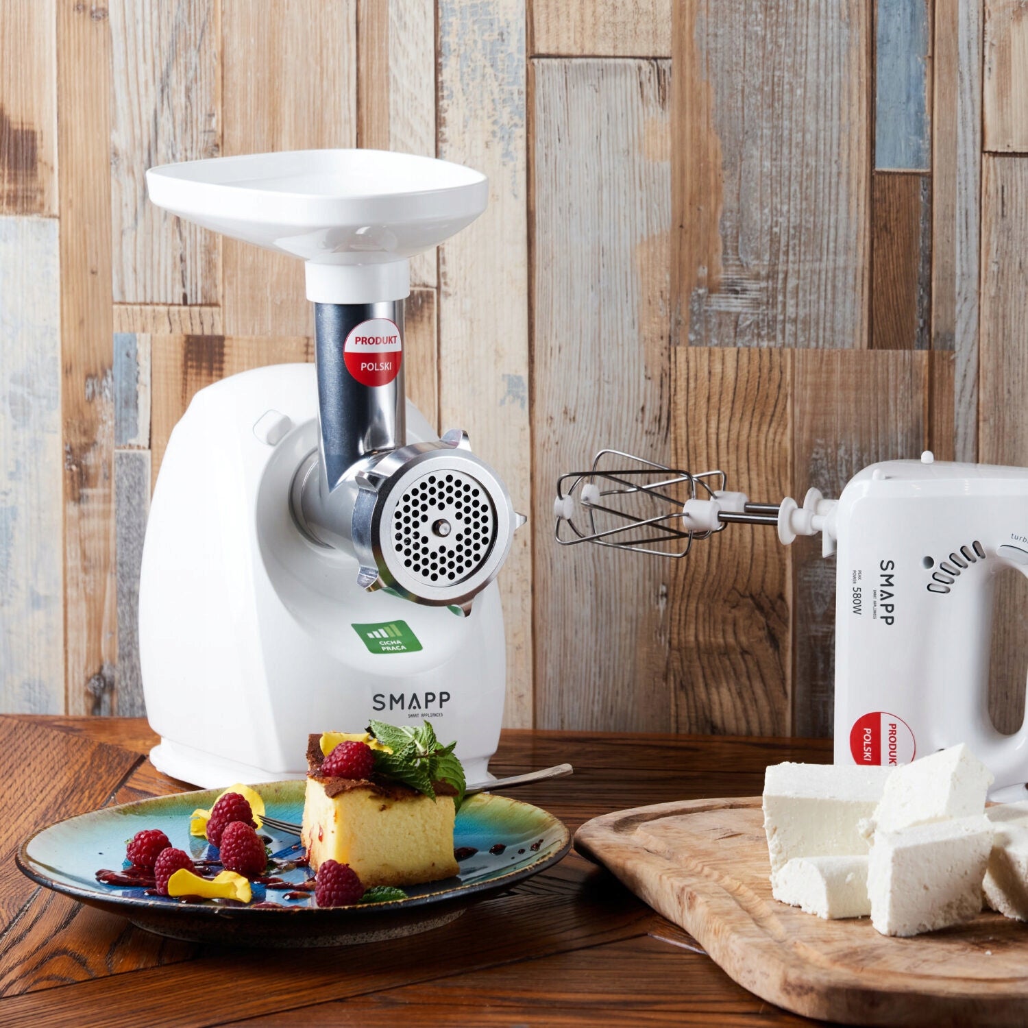 Meat grinder SMAPP 489.8 white 2000 W Brand SMAPP