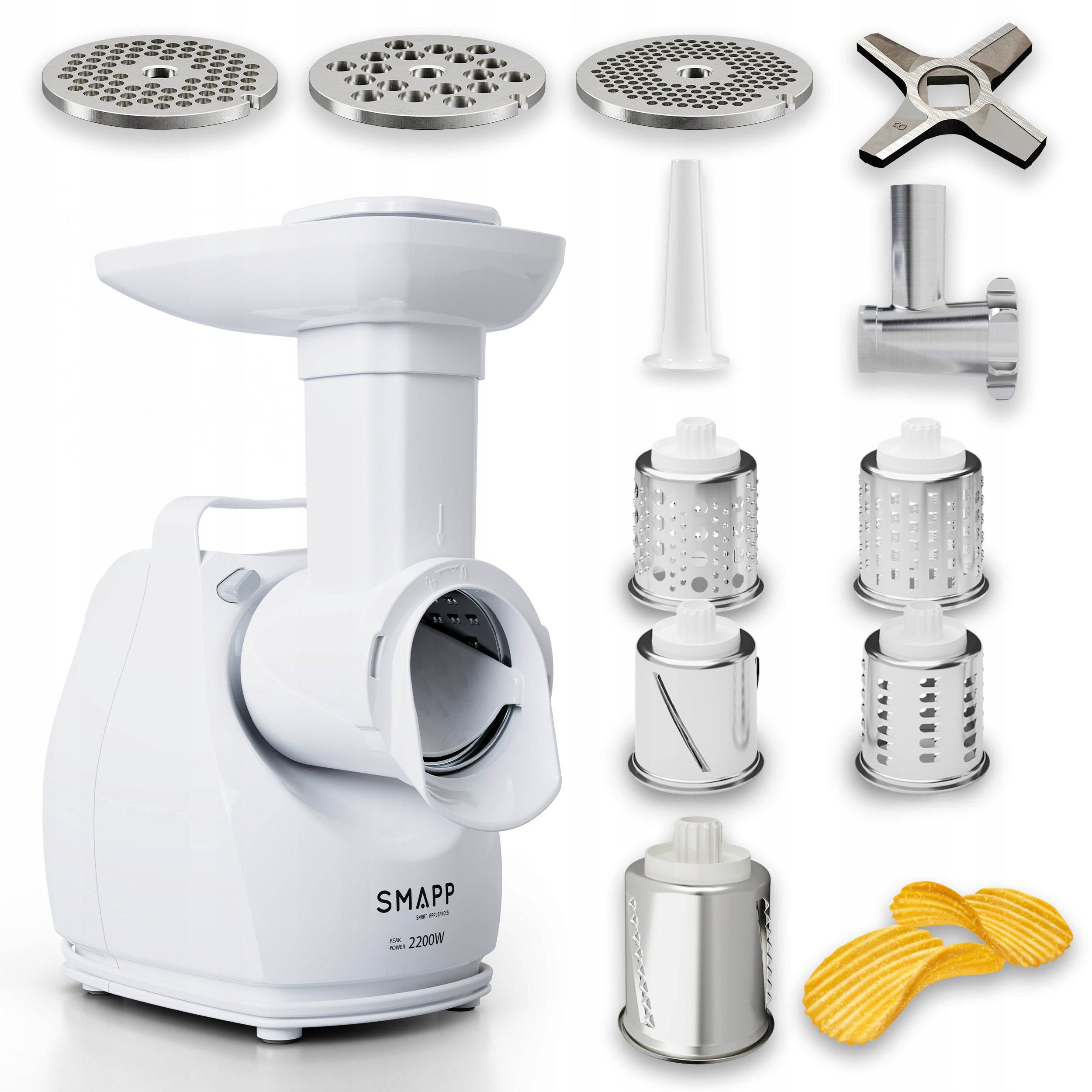 Meat grinder SMAPP 490.81R WHITE 2200 W