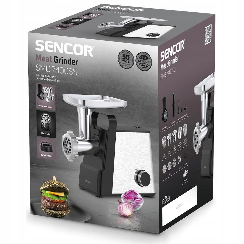 Meat grinder Sencor SMG 7400SS 2100W 1,7kg/min 3 strainers EAN (GTIN) 8590669389636