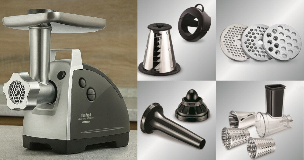 Meat grinder TEFAL NE688837 Dominant color silver/gray