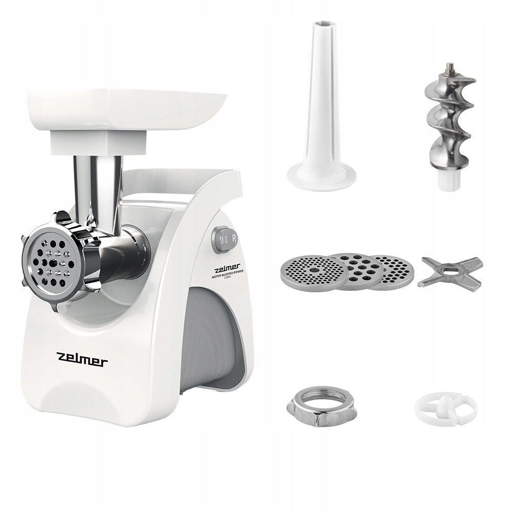Meat grinder Zelmer ZMM9801B white 2200 W Packaging status original