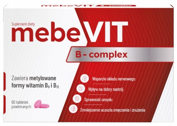 MebeVIT B-complex 60 film coated tablets Manufacturer code 5906204021375