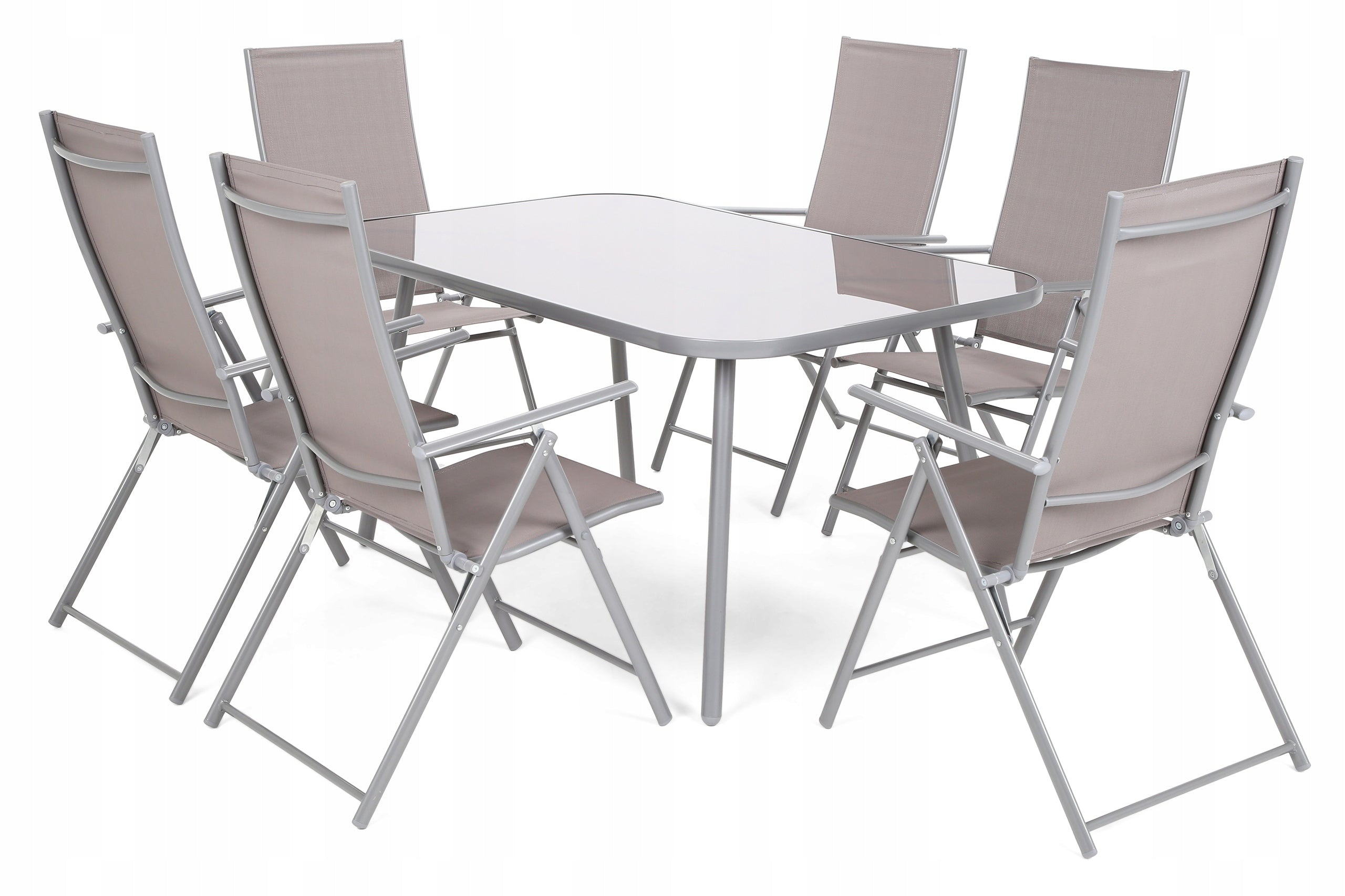 7-teiliges Gartenmöbel-Set Casablanca Basic, grau/beige 