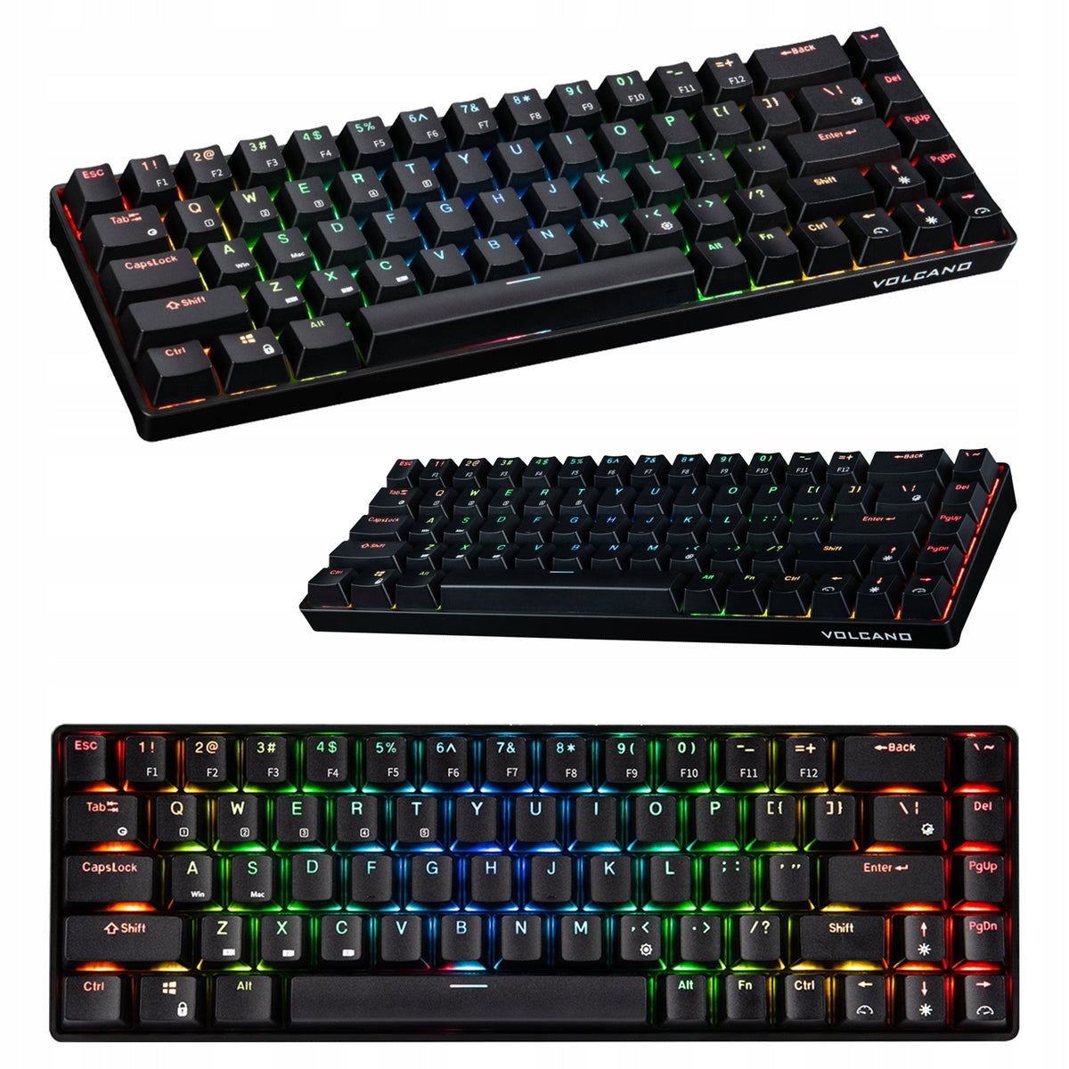 Mechanical Keyboard MODECOM Volcano Lanparty RGB BT [Gateron Yellow]