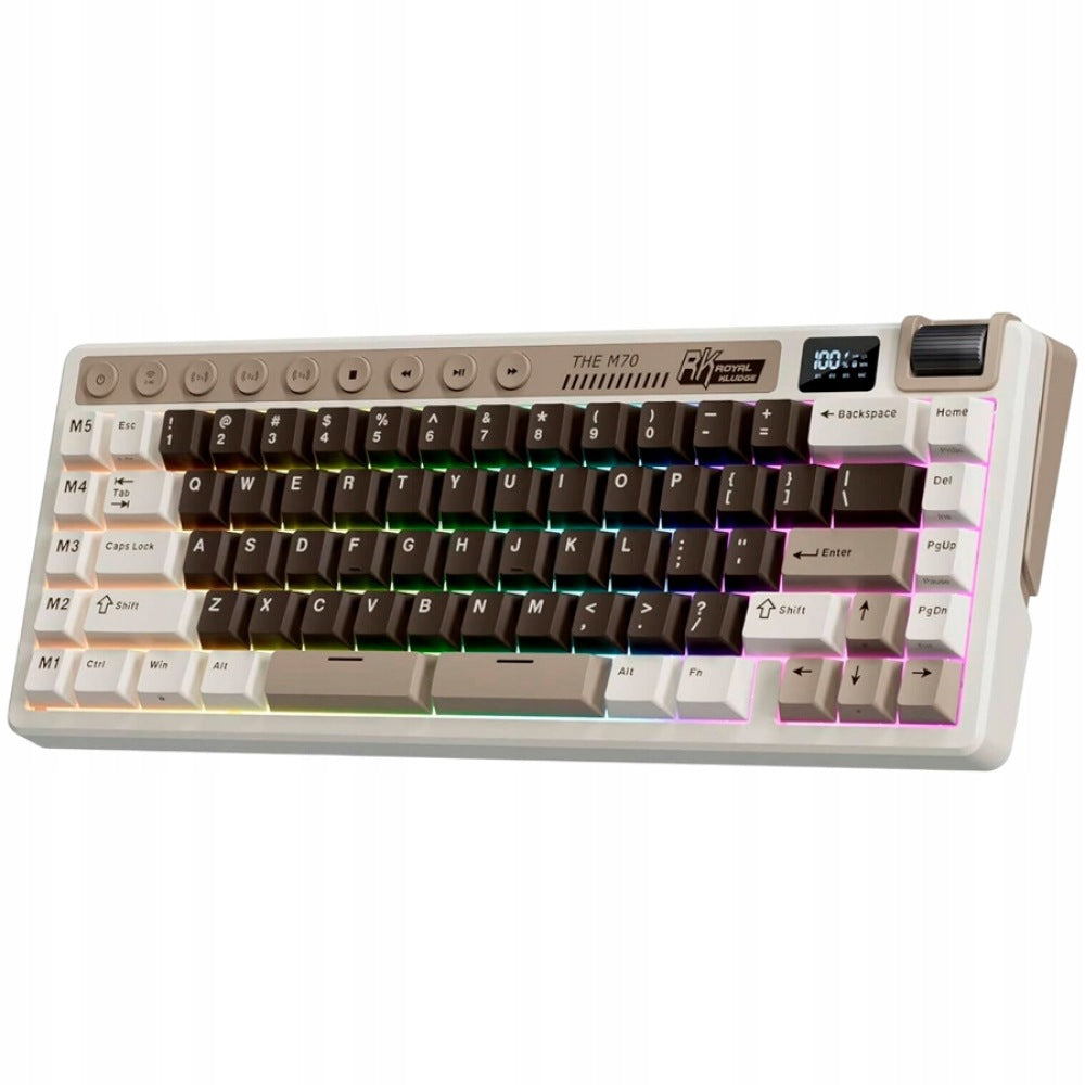 Mechanical Keyboard Royal Kludge M70 Beige Switch grey Packaging status original