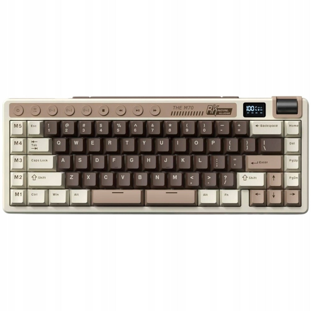 Mechanical Keyboard Royal Kludge M70 Beige Switch grey