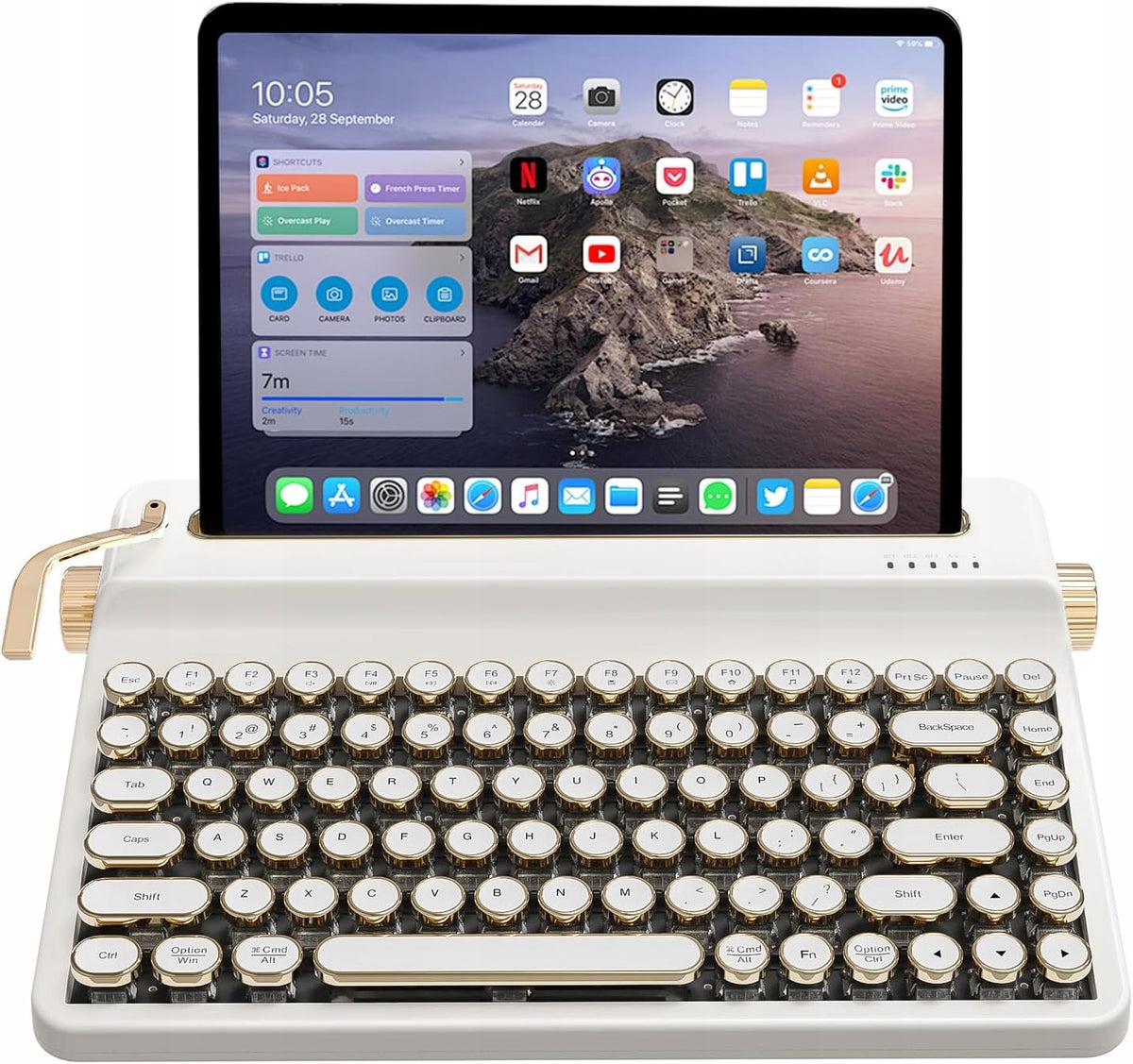 Mechanical Keyboard Typewriter Wireless Clicking Switches