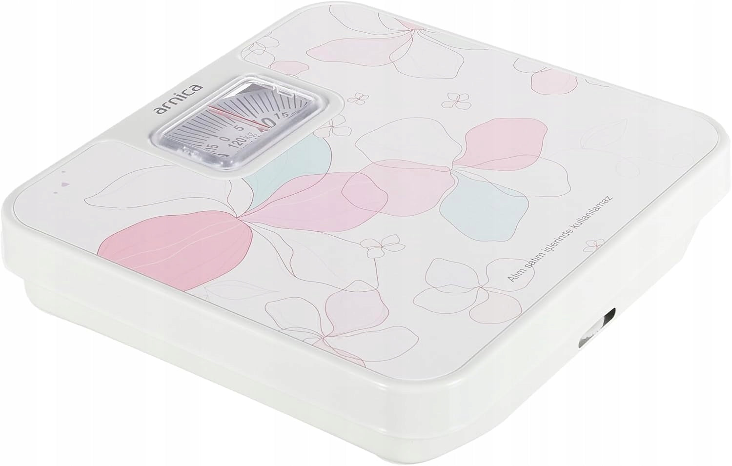 Mechanical bathroom scale 120 kg large anti-slip disc