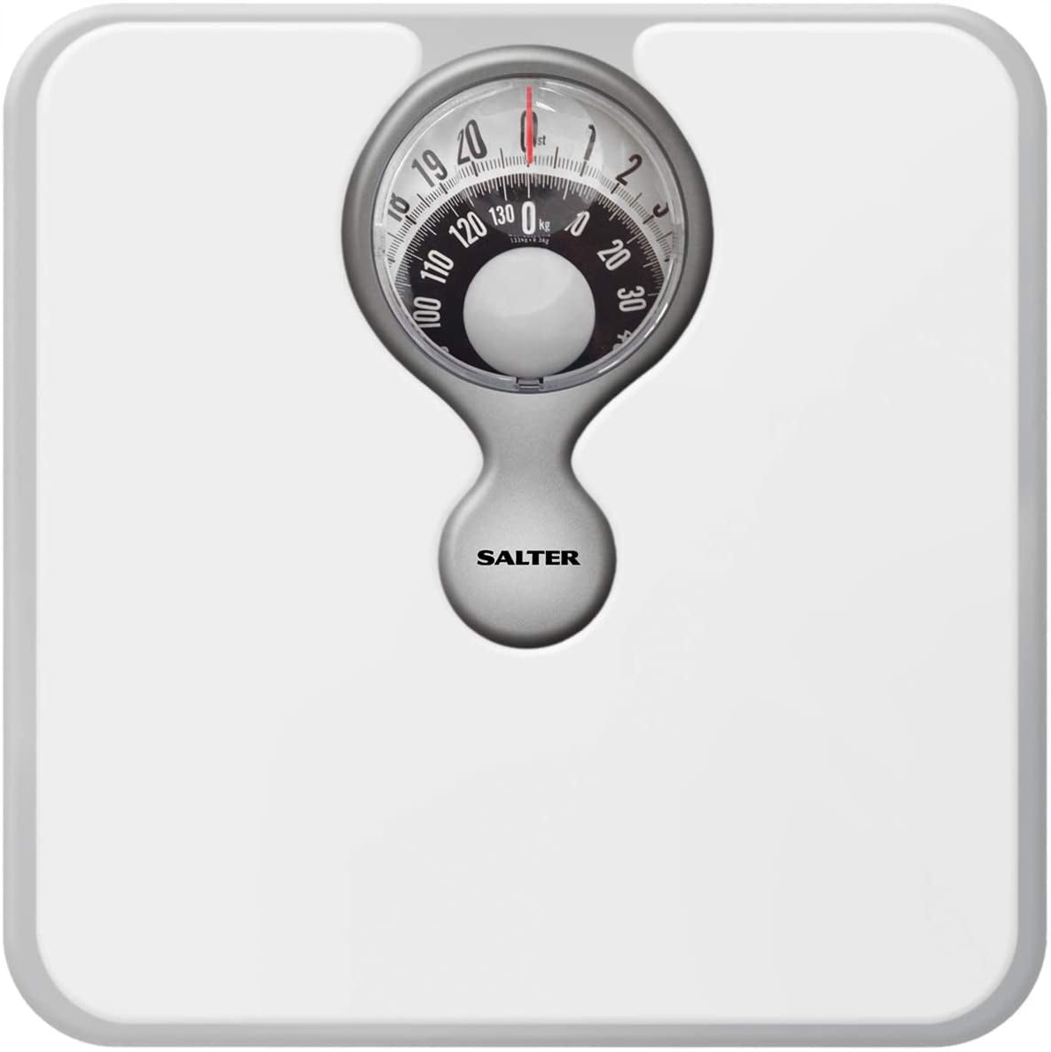 Mechanical bathroom scale Stylish Salter 484 WHDR up to 133 kg white 1 pc Brand Salter