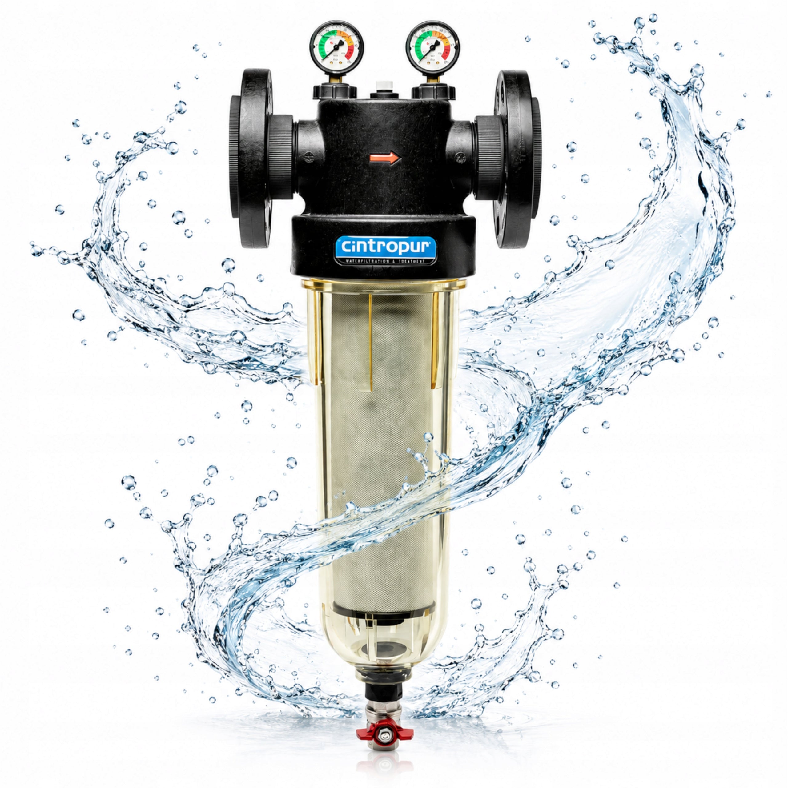 Mechanical in-line filter Cintropur NW 650 DN65 connection GW 2,5" Ustm