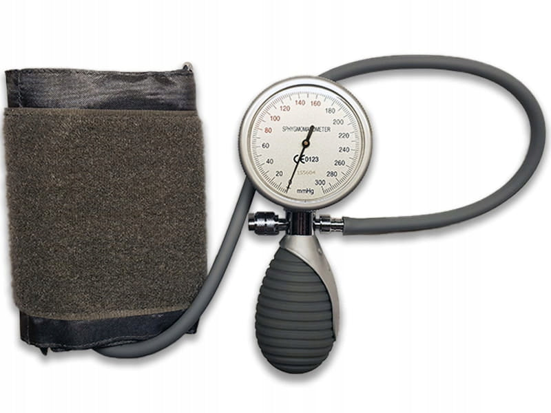 Mechanical integrated clock blood pressure monitor