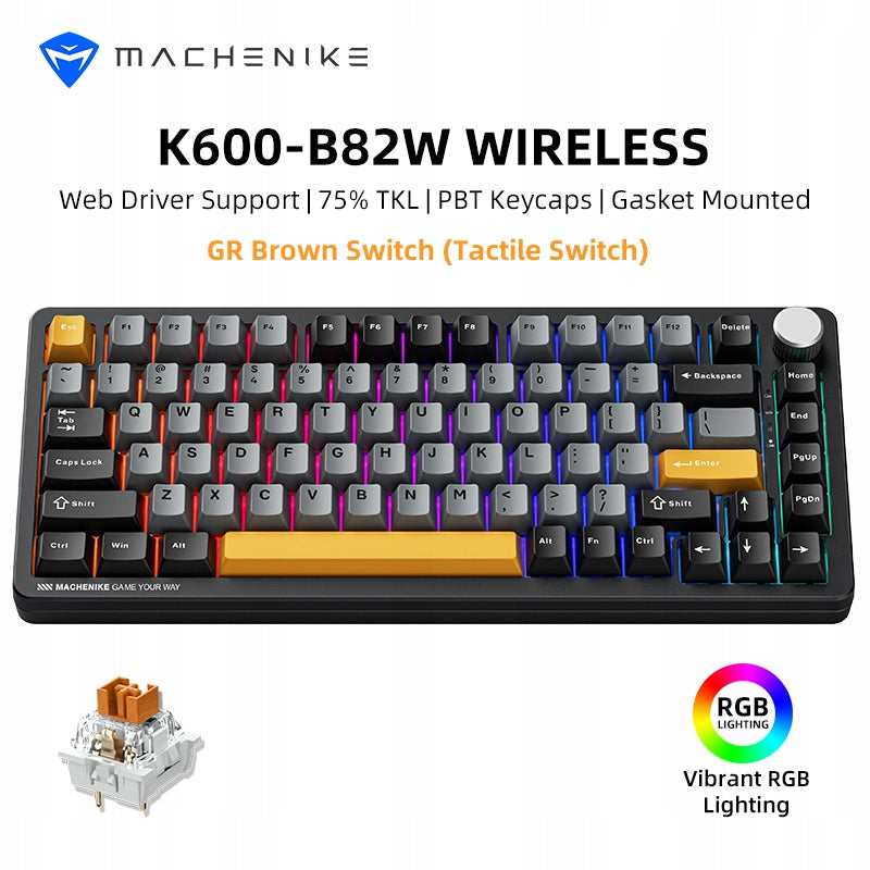 Mechanical keyboard AL1-MC-K600B82W-BB
