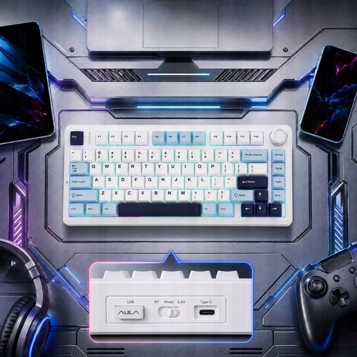 Mechanical keyboard AULA F75, wireless, with gasket (Gasket Mount) Manufacturer code F75