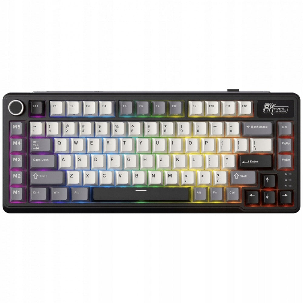 Mechanical keyboard Royal Kludge L75 Cream Switch black