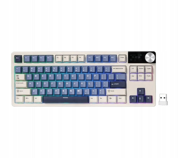Mechanical keyboard Royal Kludge RK-S85 Horizon Blue Beige Switch