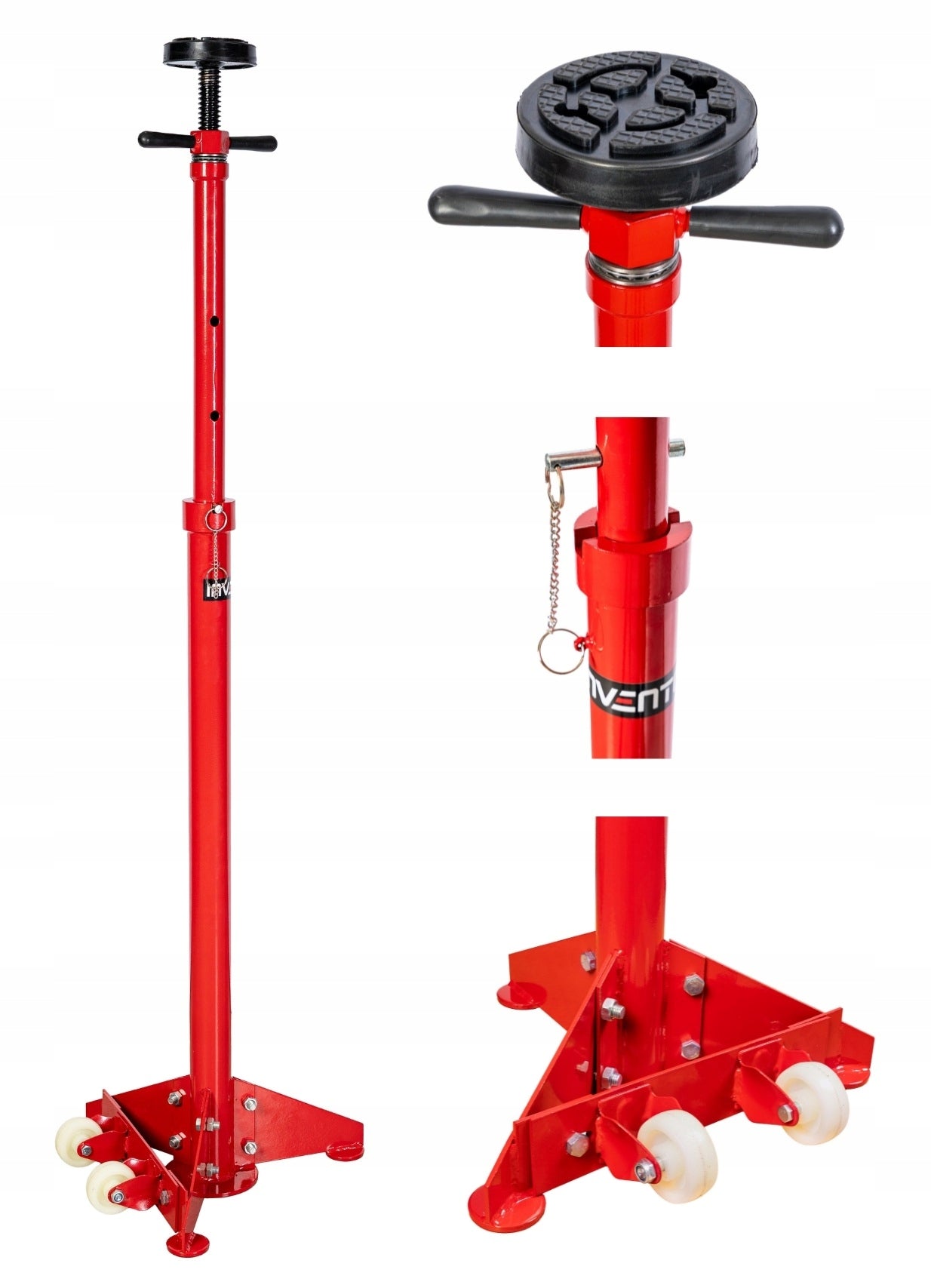 Mechanical screw lifter / support mare wheel rack 750kg INVENTO