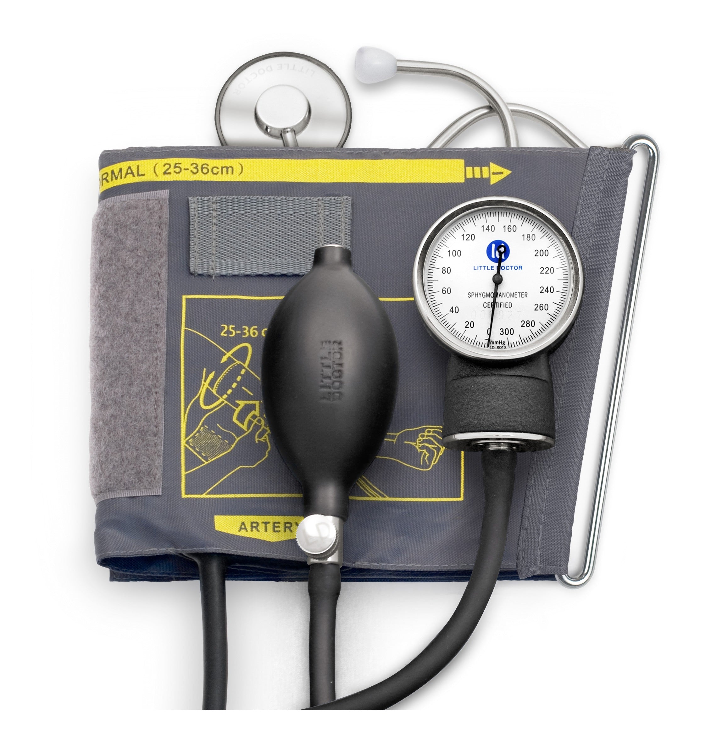 Mechanical shoulder blood pressure monitor clock stethoscope LittleDoctor LD71 Packaging status original