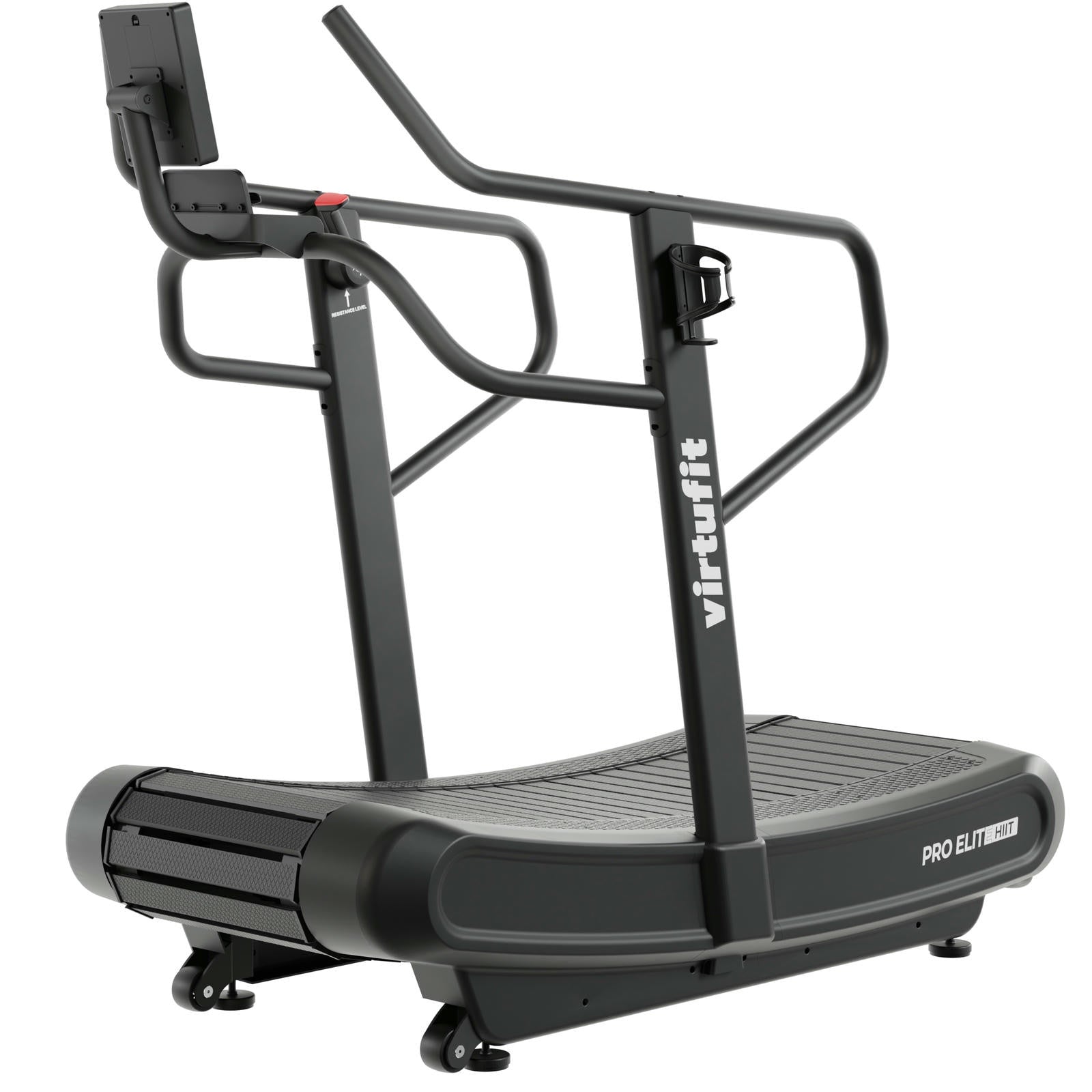 Mechanical treadmill VIRTUFIT Pro Elite HIIT curved 4 resistance levels Maximum user weight 135 kg