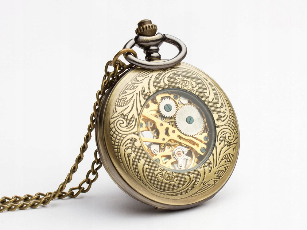 Mechanical watch, on chain BE ON TIME - Gift +Box Model Drobiny Czasu
