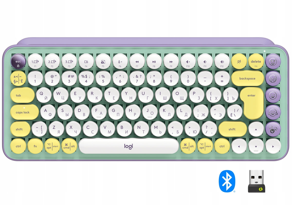 Mechanical wireless keyboard Logitech POP Keys US'Intl + CYRILLIC