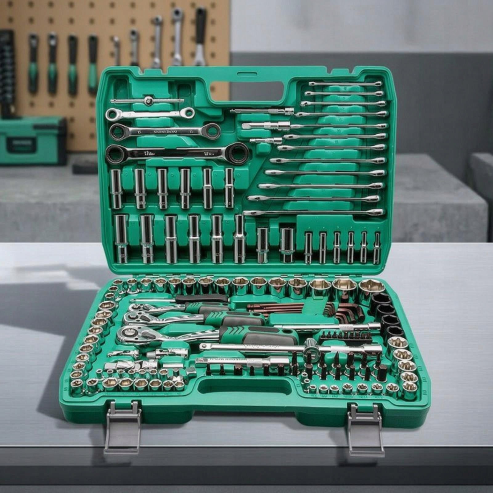 Mechanics Tool Set with Storage Case Precision Socket Wrench Set with Packaging status original