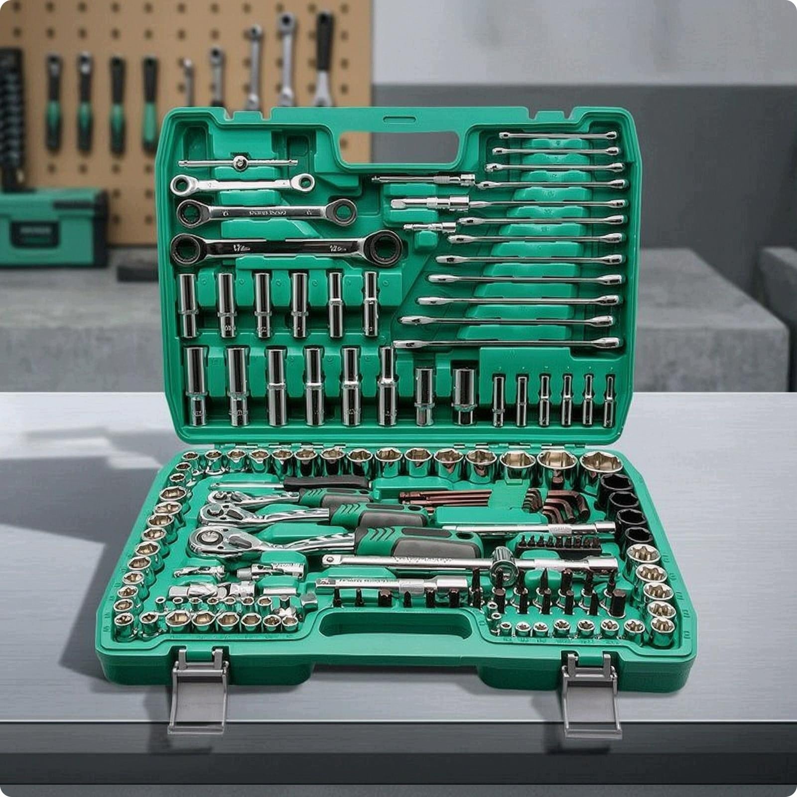 Mechanics Tool Set with Storage Case Precision Socket Wrench Set with