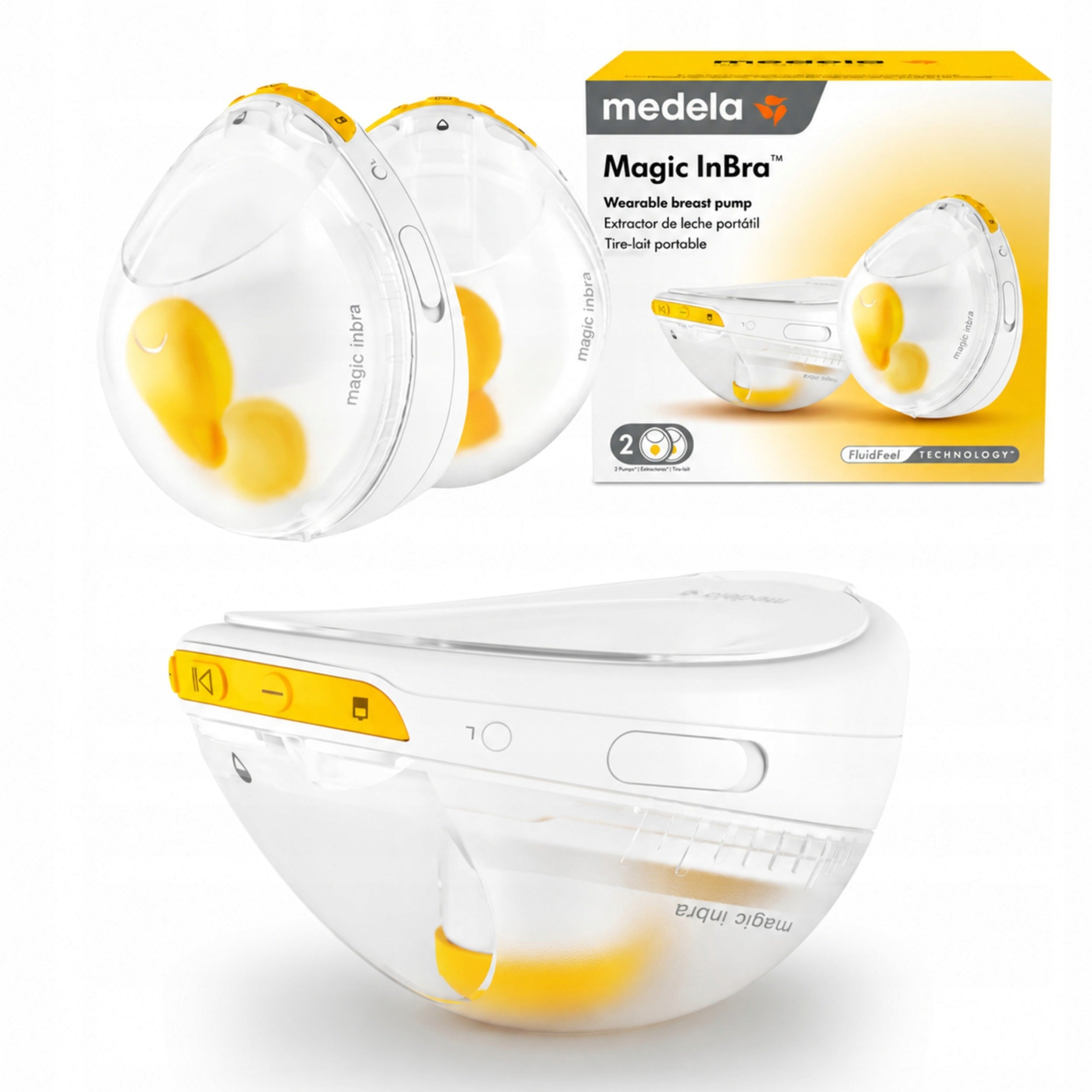 Medela Magic InBra double electric breast pump light quiet white