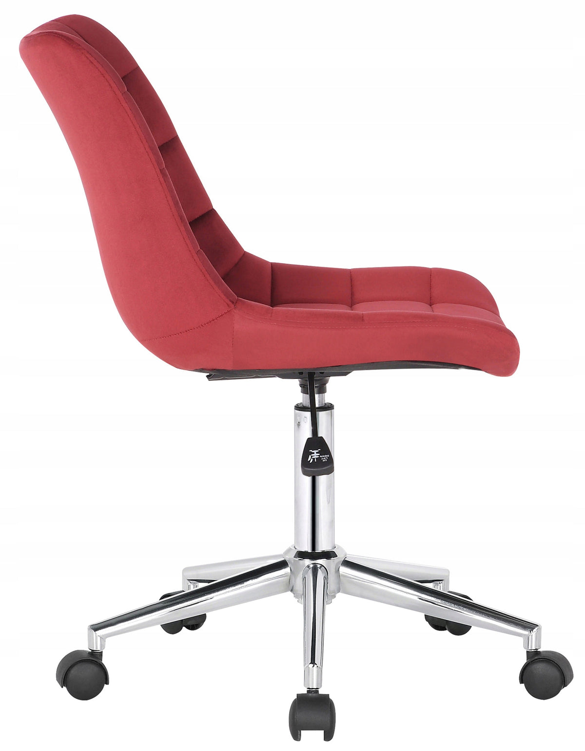 Medford Velvet Office Chair, Red Brand CLP