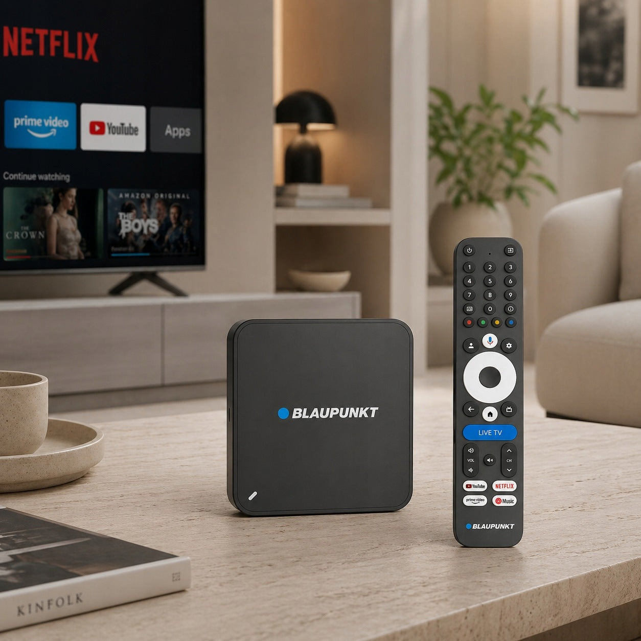 Media player Blaupunkt B-Stream 4K UHD Google TV WiFi 32 GB ROM Packaging status original