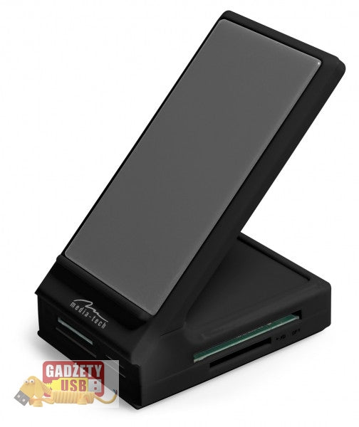 Media-tech Mobile Combo 3in1 card reader + usb hub + stand