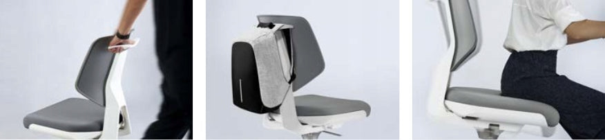 Medical swivel chair KADEN LOW grey UNIQUE Manufacturer code 1167N3-GREY/GREY