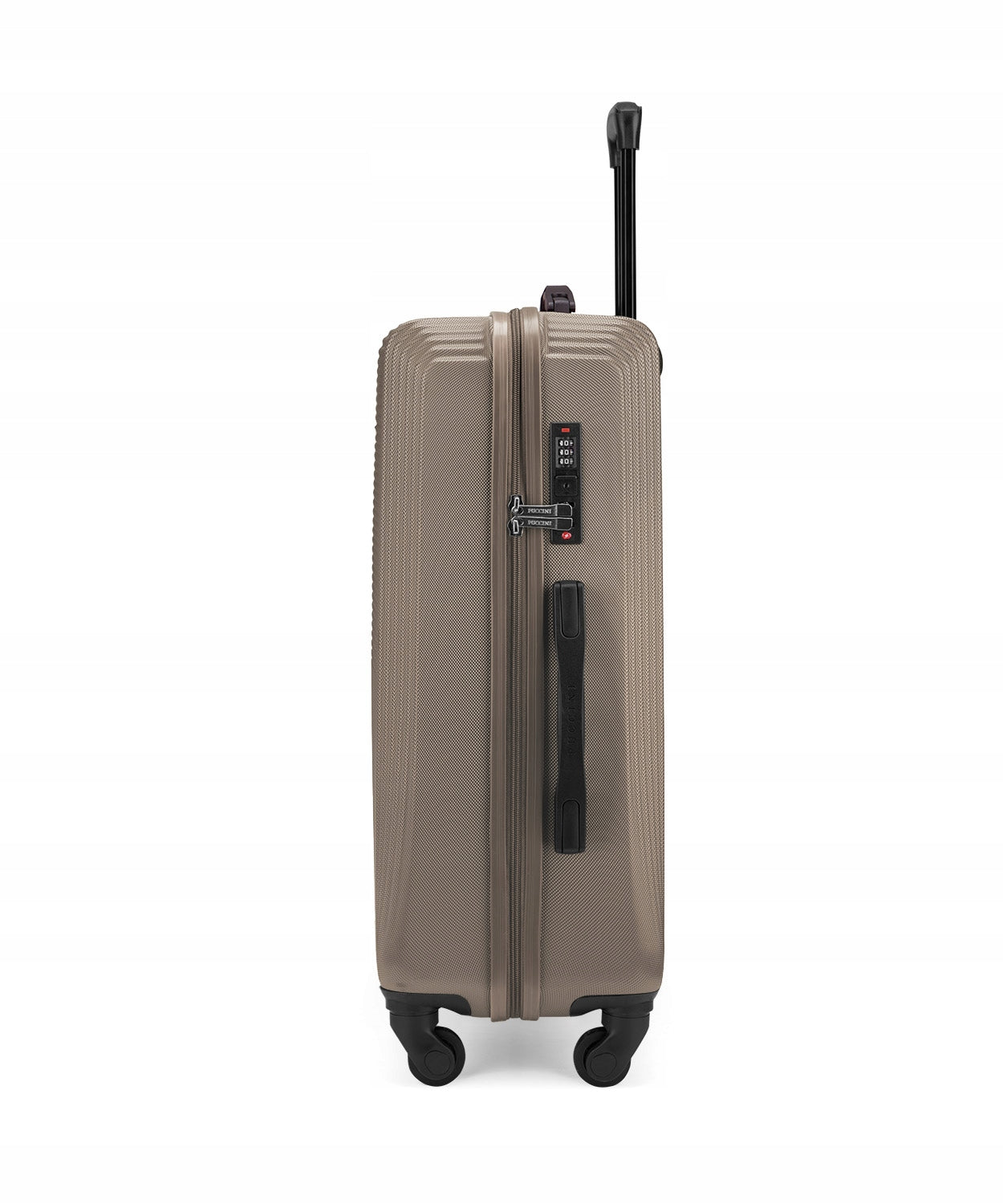 Medium Travel Suitcase On Wheels Hard ABS PUCCINI Beige ABS025B-6C Brand PUCCINI