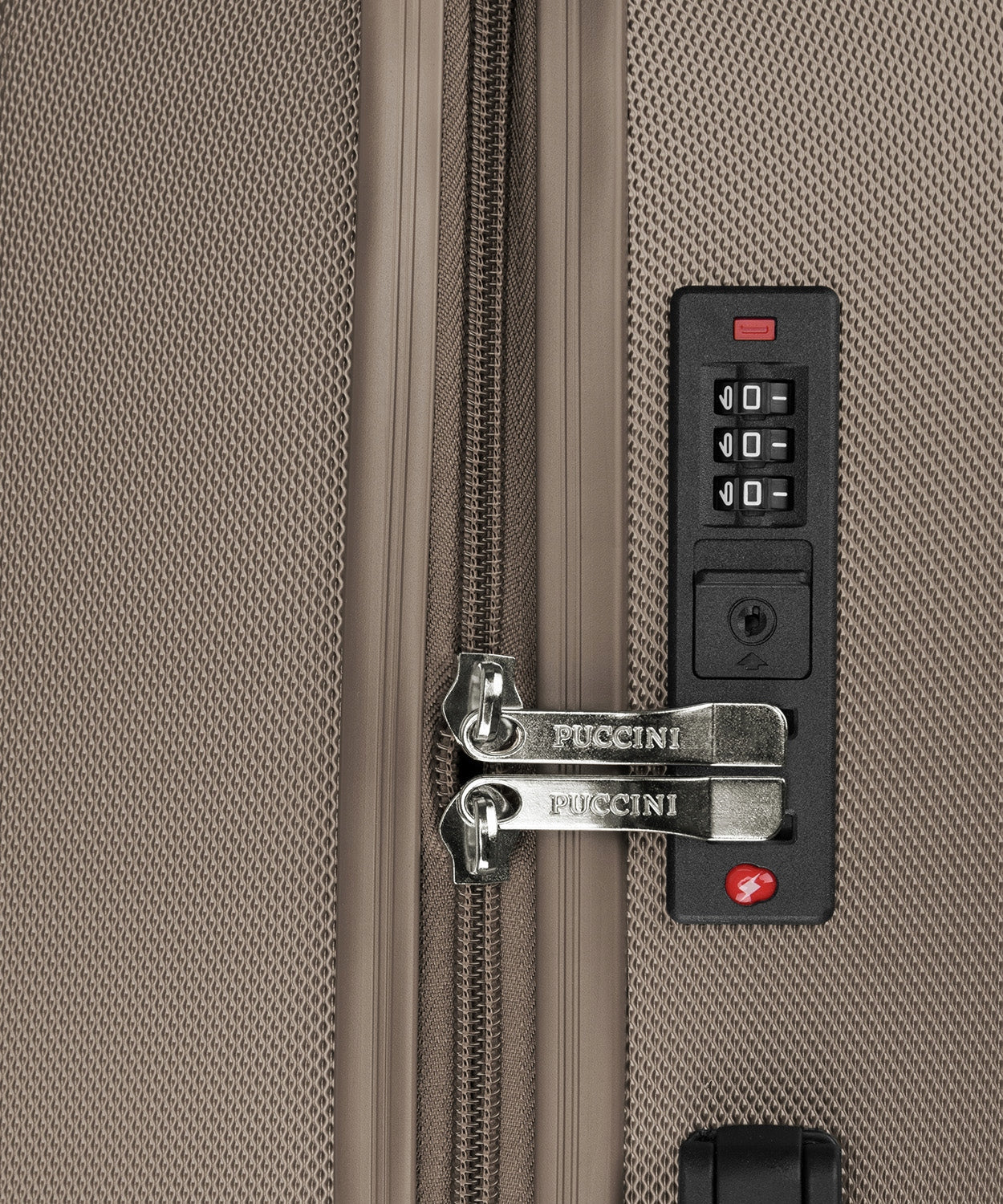 Medium Travel Suitcase On Wheels Hard ABS PUCCINI Beige ABS025B-6C Width (longer edge) 47 cm
