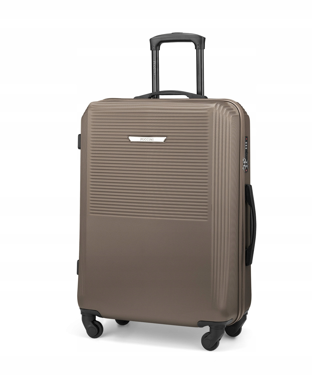 Medium Travel Suitcase On Wheels Hard ABS PUCCINI Beige ABS025B-6C