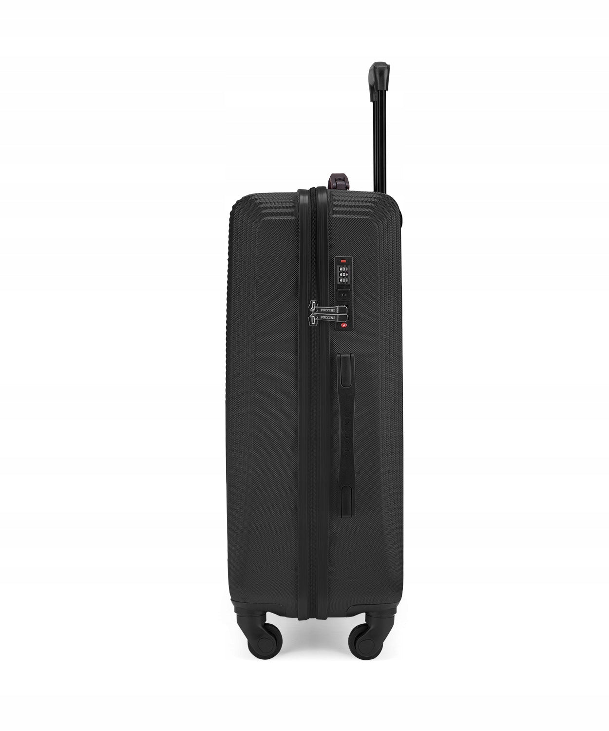 Medium Travel Suitcase On Wheels Hard ABS PUCCINI Black ABS025B-1 Brand PUCCINI