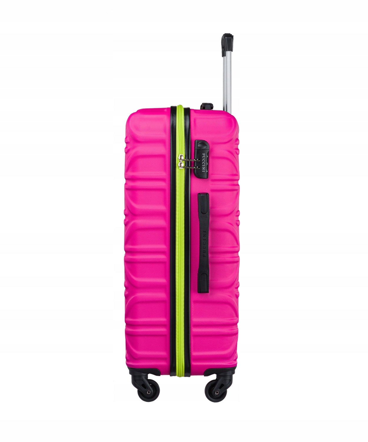 Medium Travel Suitcase On Wheels Hard ABS PUCCINI Pink ABS018B 3A Brand PUCCINI