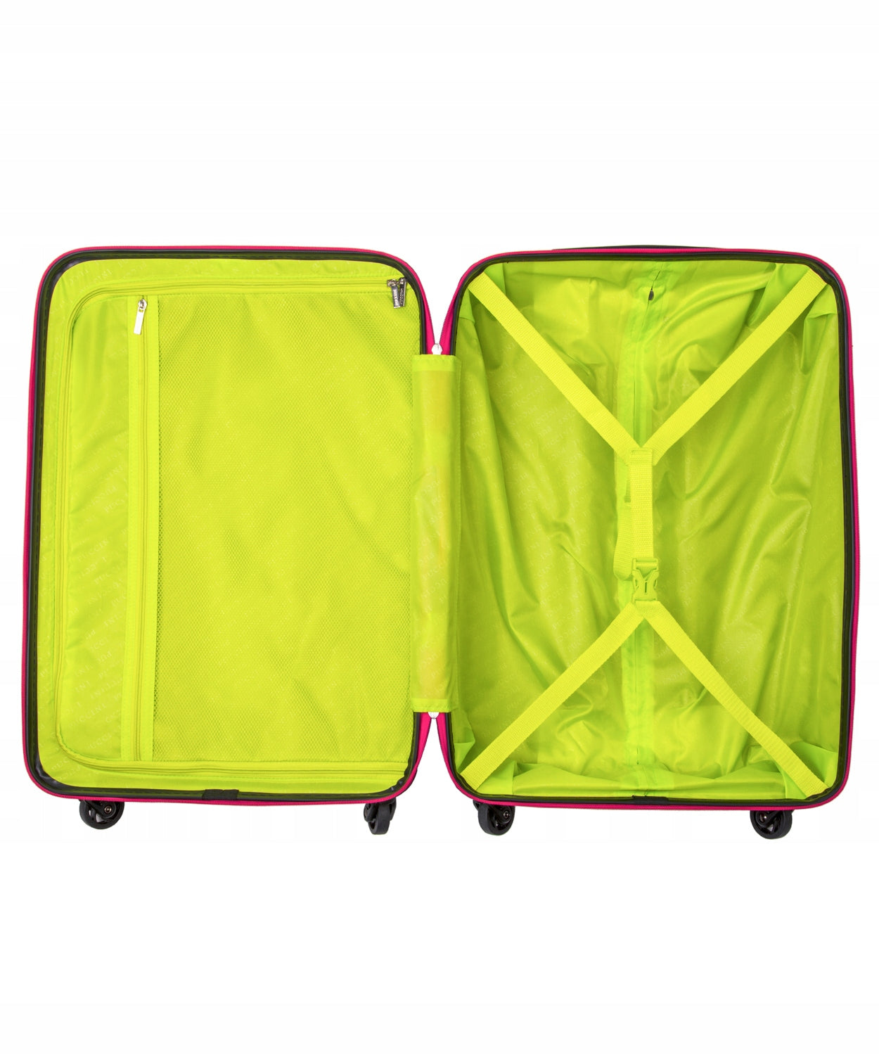 Medium Travel Suitcase On Wheels Hard ABS PUCCINI Pink ABS018B 3A Model California