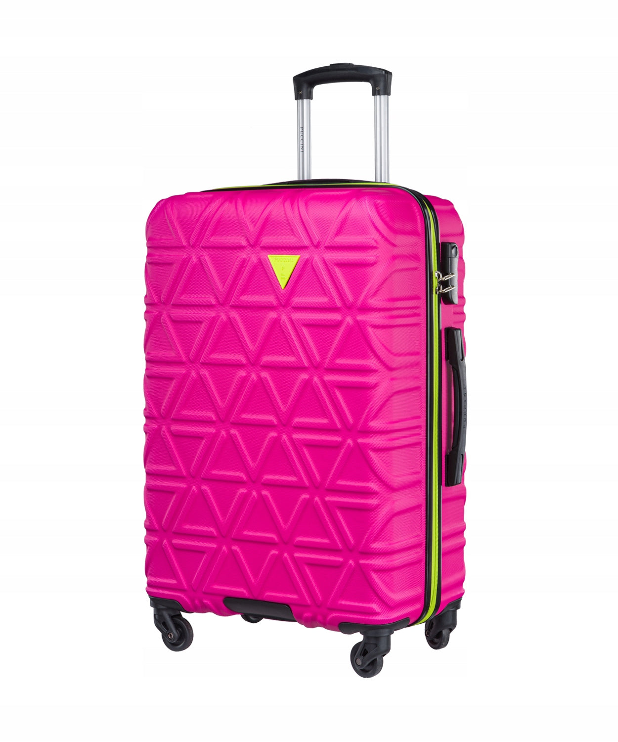 Medium Travel Suitcase On Wheels Hard ABS PUCCINI Pink ABS018B 3A