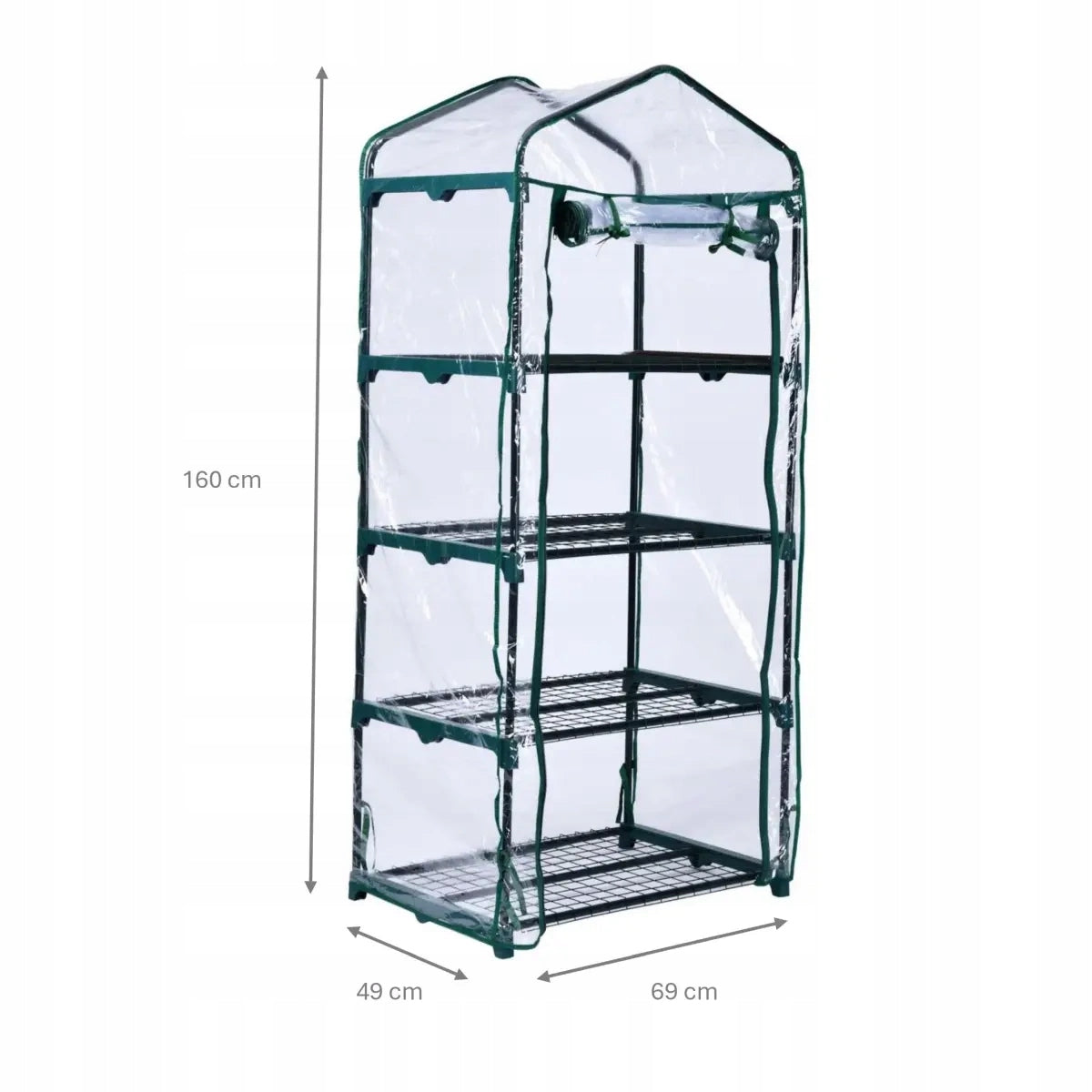 Medium garden greenhouse, foldable, PVC, DEDRA N04720, 69x49x160cm Manufacturer code N04720
