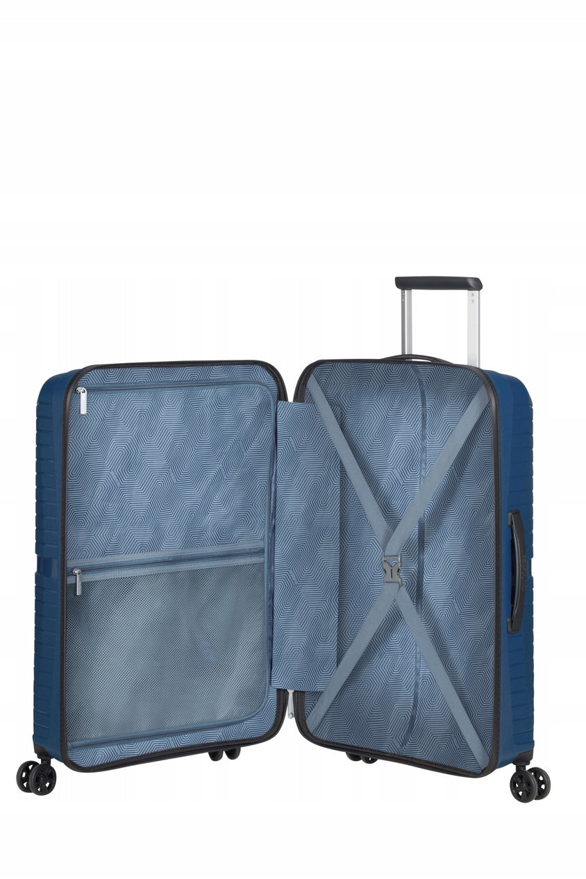 Medium suitcase American Tourister Airconic 67cm navy polypropylene TSA Brand American Tourister
