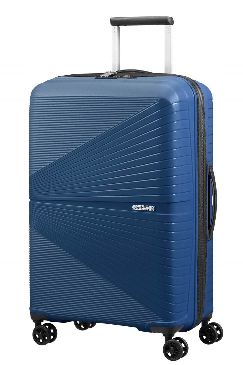 Medium suitcase American Tourister Airconic 67cm navy polypropylene TSA
