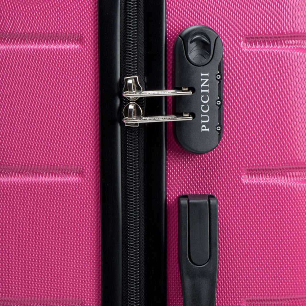 Medium suitcase PUCCINI ALICANTE ABS024B 3A Pink Kind hard