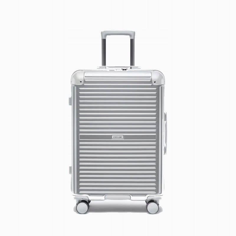 Medium suitcase PUCCINI DALLAS PC034B 4C Silver Height 66 cm