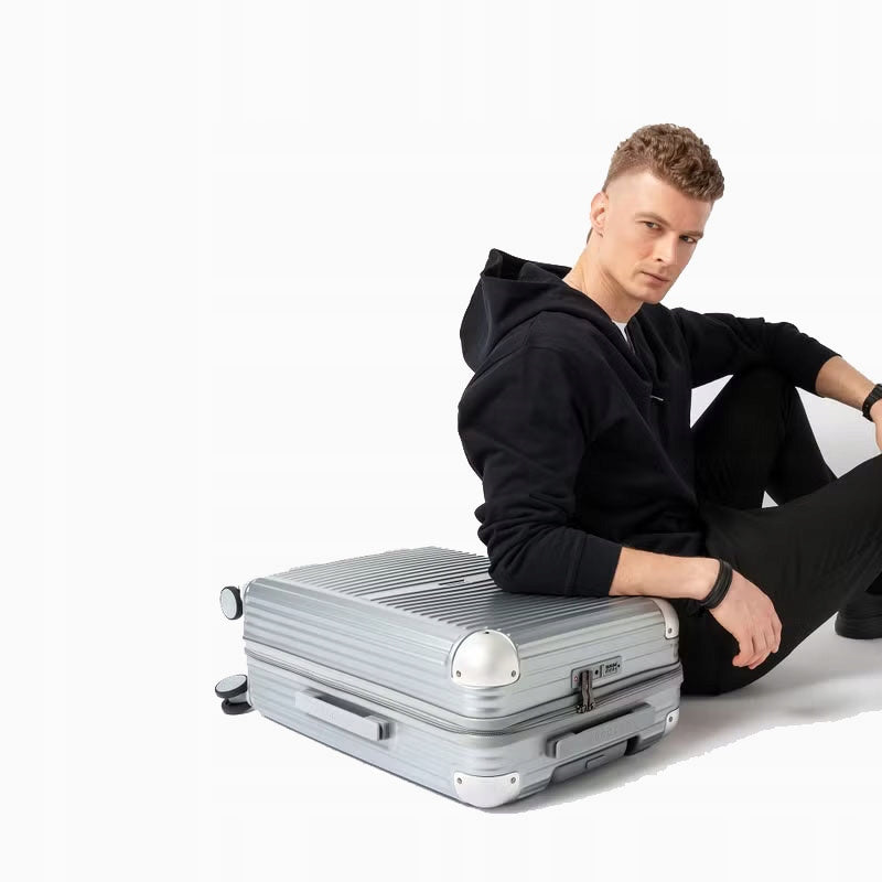 Medium suitcase PUCCINI DALLAS PC034B 4C Silver Kind hard