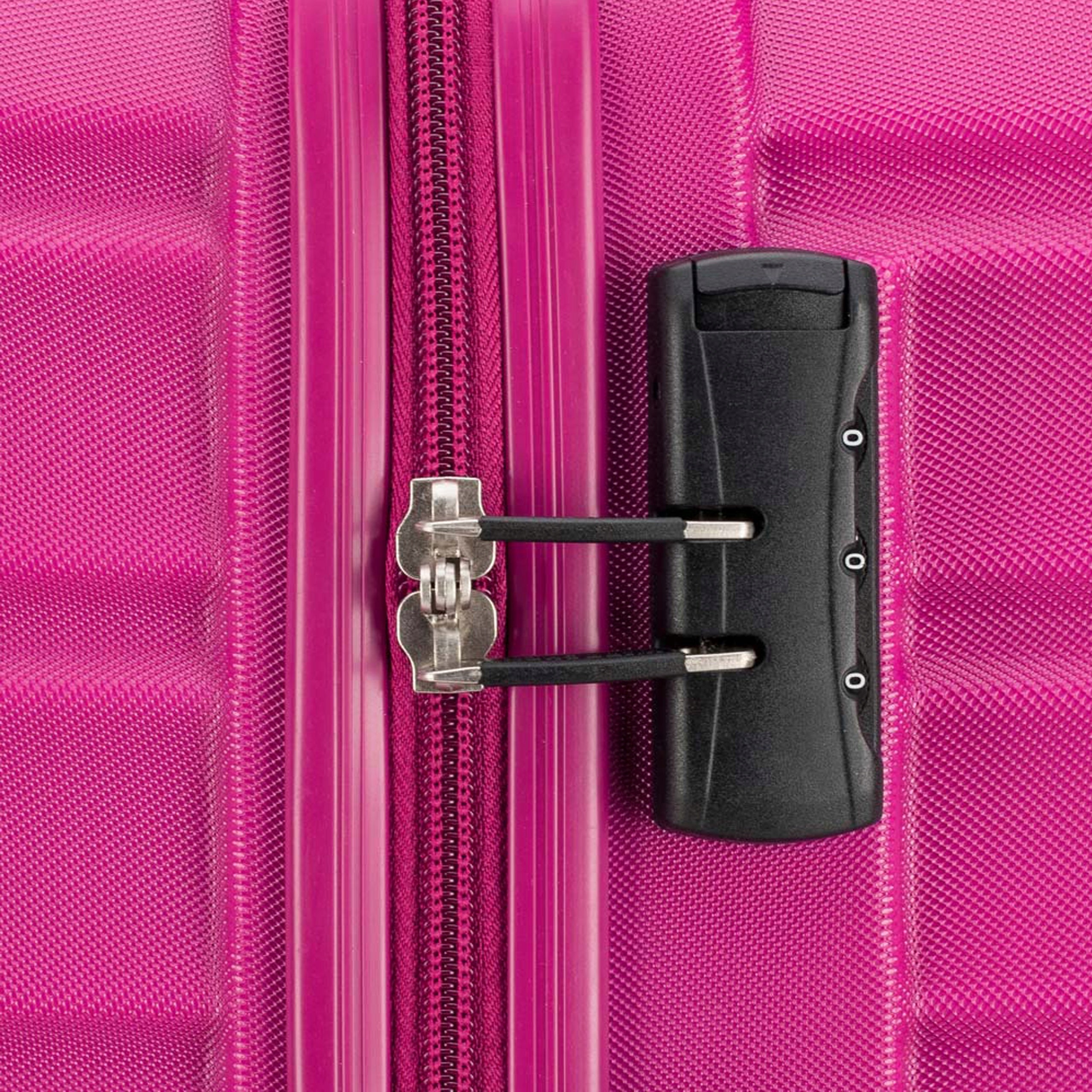 Medium suitcase WITTCHEN Groove Line 56-3A-312-34 pink Kind hard