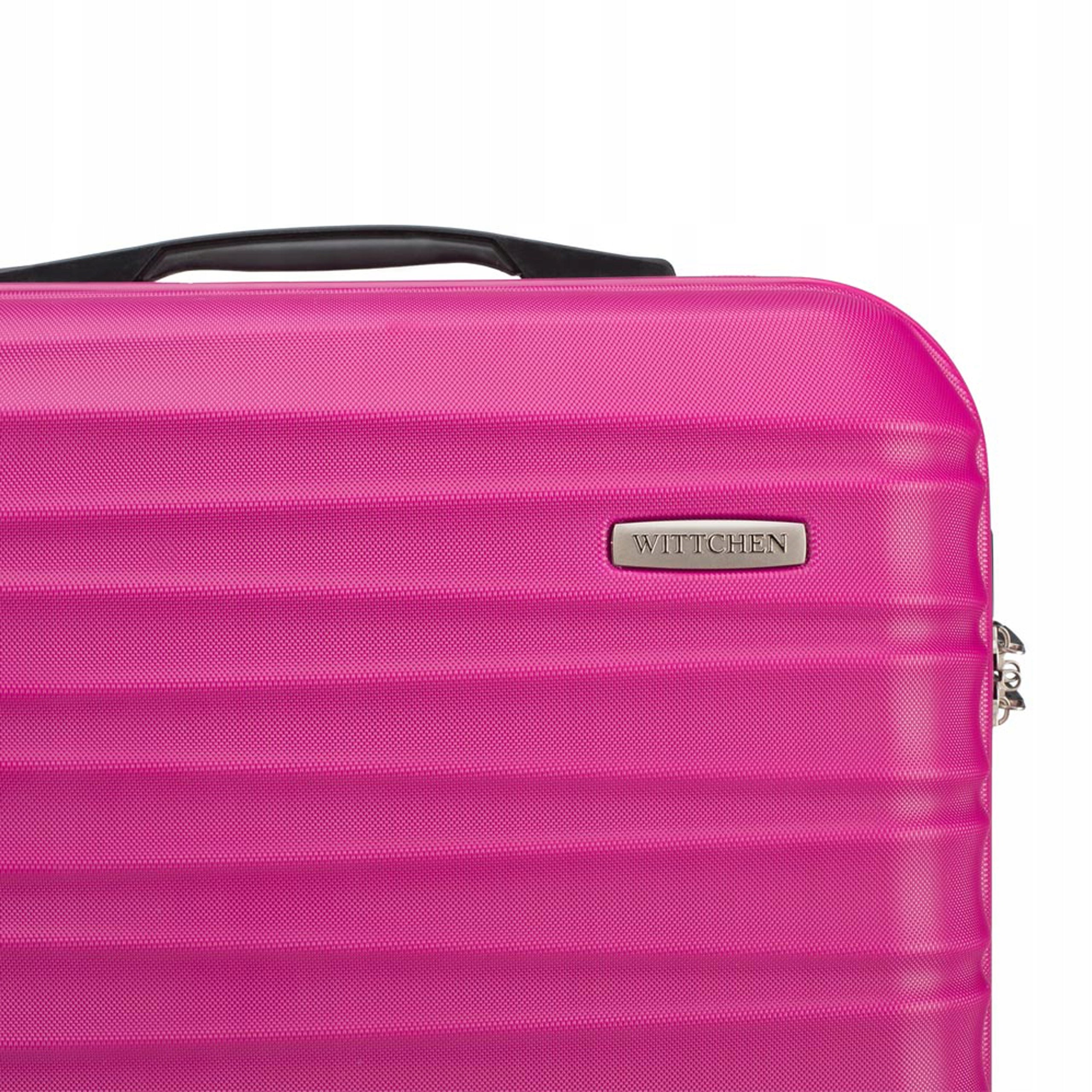 Medium suitcase WITTCHEN Groove Line 56-3A-312-34 pink Manufacturer code 56-3A-312-34