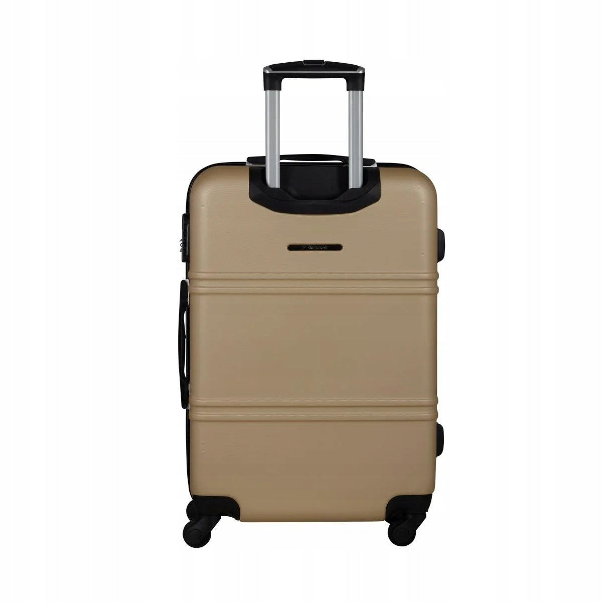 Medium suitcase beige 64cm 57l on four wheels Słoń Torbalski Manufacturer code 04-0401O-25
