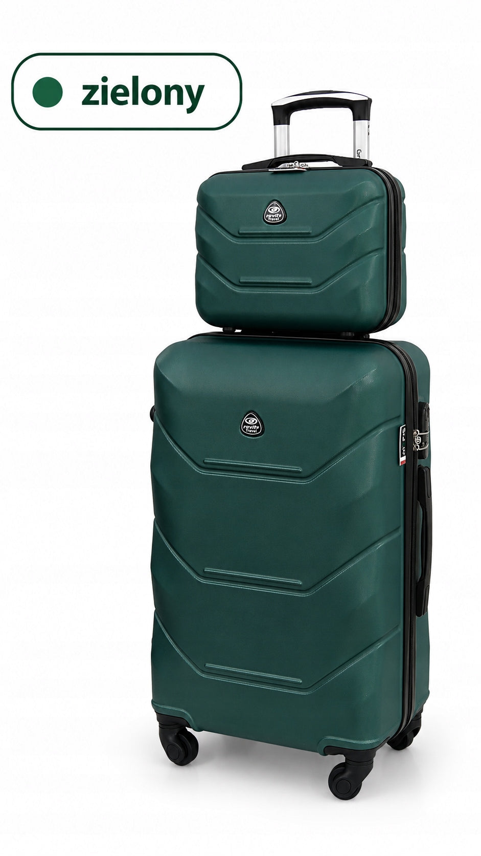 Medium suitcase + chest set Gravitt 950 ABS wheels 360 combination lock Height 64 cm